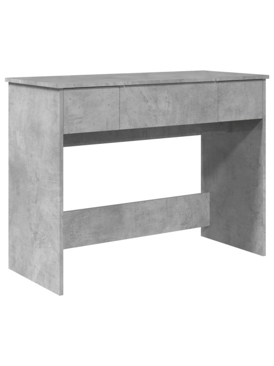 Toaletní stolek se zrcadlem betonově šedý 100 x 45 x 76 cm