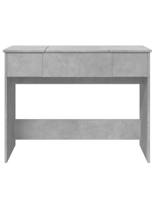 Toaletní stolek se zrcadlem betonově šedý 100 x 45 x 76 cm
