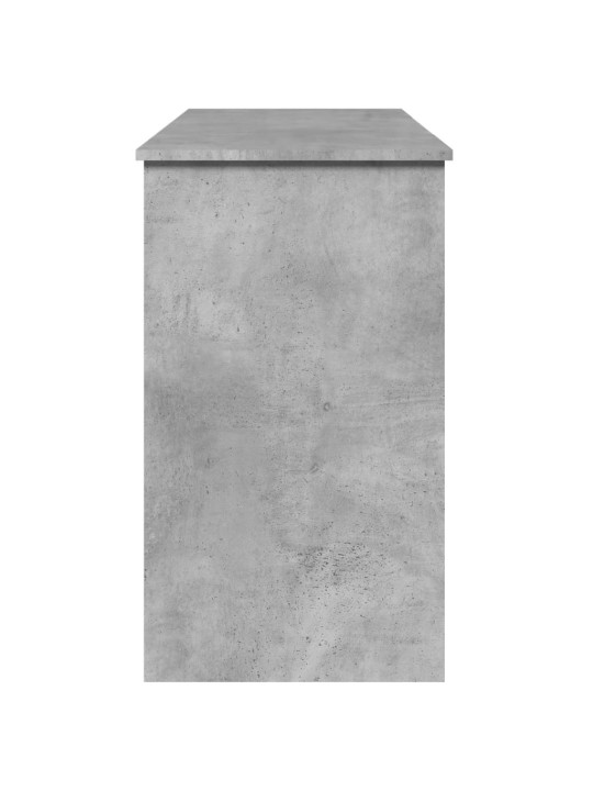 Toaletní stolek se zrcadlem betonově šedý 100 x 45 x 76 cm