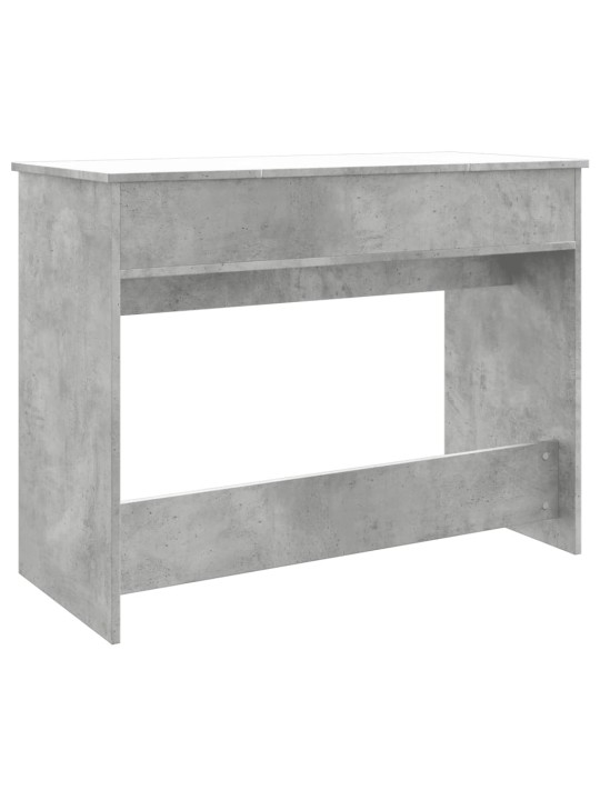 Toaletní stolek se zrcadlem betonově šedý 100 x 45 x 76 cm