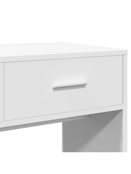Toaletní stolek se zrcadlem bílý 80 x 39 x 80 cm