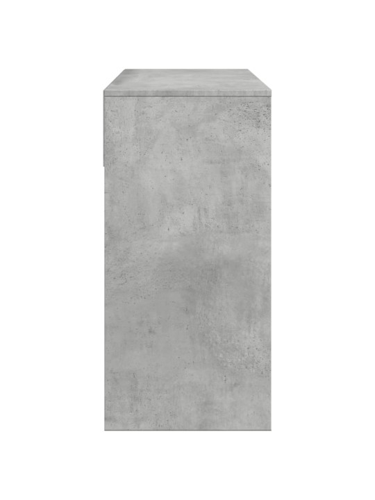 Toaletní stolek se zrcadlem betonově šedý 80 x 39 x 80 cm