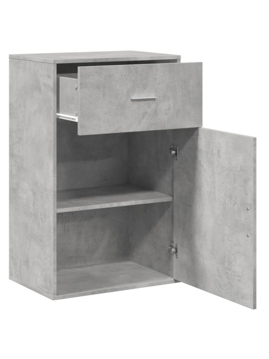 Úložná skříňka betonově šedá 56,5 x 39 x 90 cm kompozitní dřevo