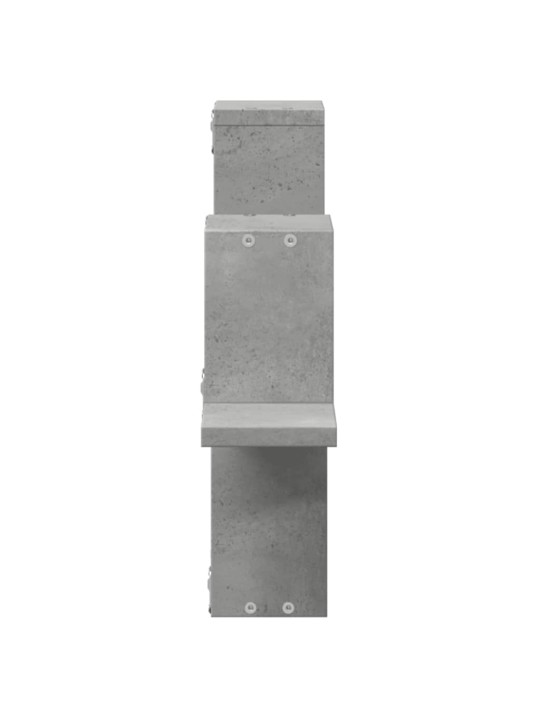 Nástěnná police betonově šedá 104,5 x 10 x 43 cm dřevotříska