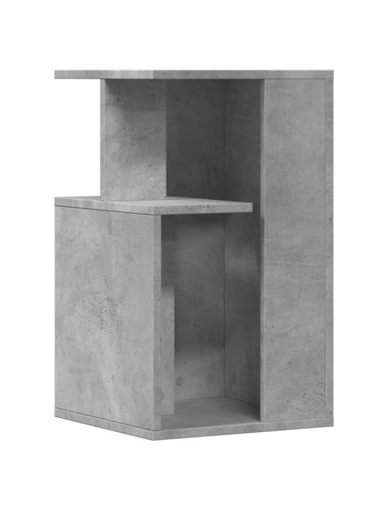 Odkládací stolek betonově šedý 35 x 35 x 60 cm kompozitní dřevo