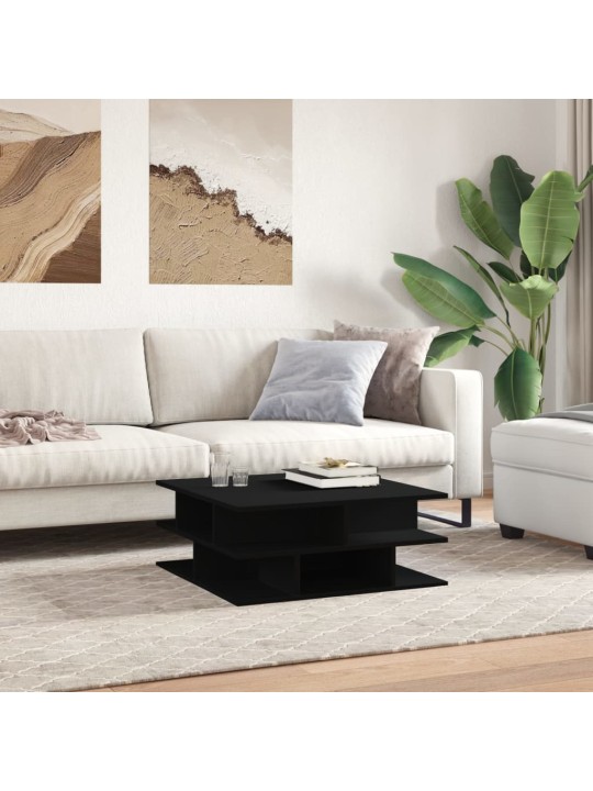 Konferenční stolek černý 70 x 70 x 29 cm kompozitní dřevo