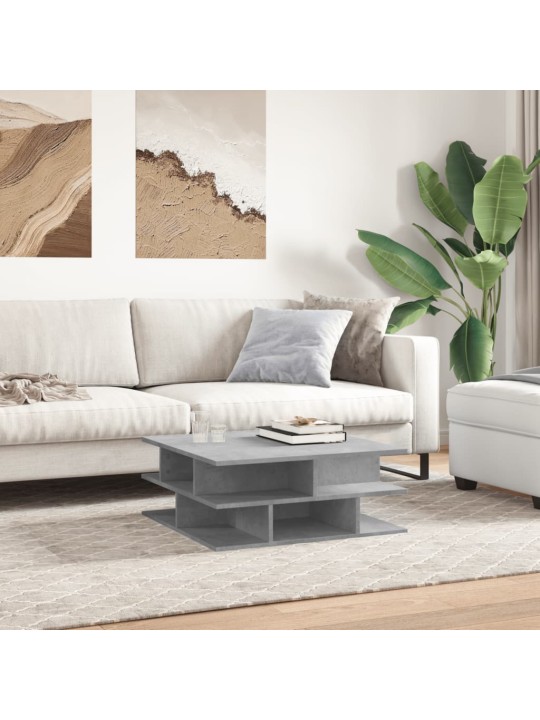Konferenční stolek betonově šedý 70x70x29 cm kompozitní dřevo