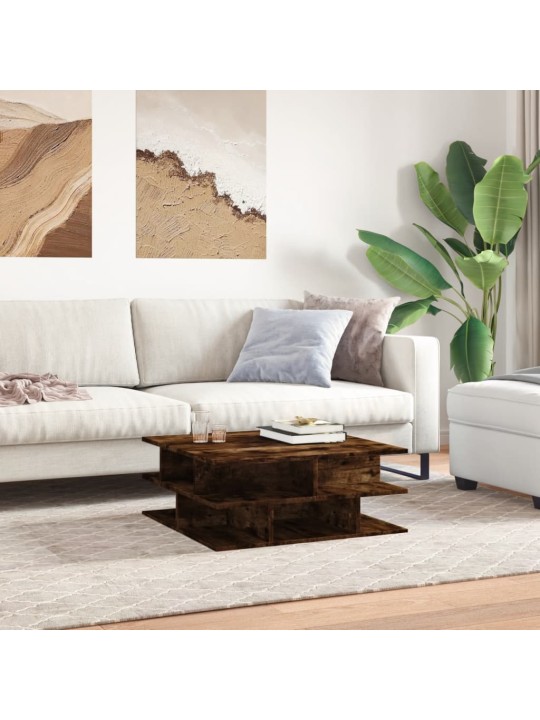 Konferenční stolek kouřový dub 70 x 70 x 29 cm kompozitní dřevo