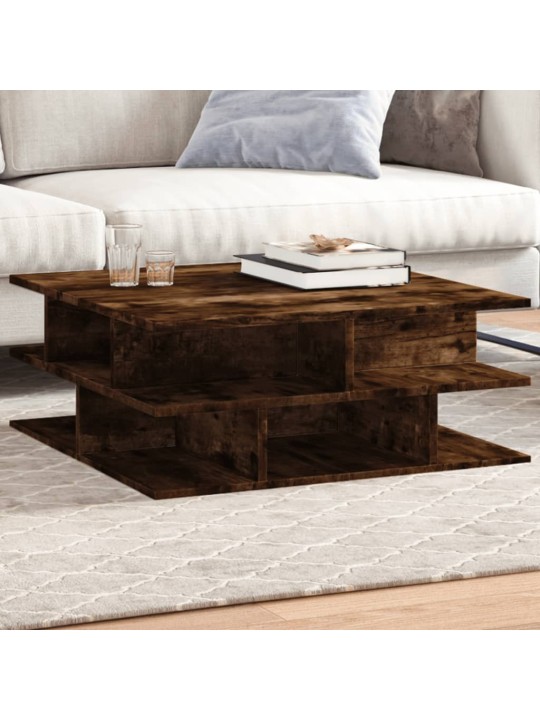 Konferenční stolek kouřový dub 70 x 70 x 29 cm kompozitní dřevo