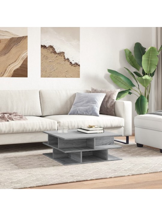 Konferenční stolek šedý sonoma 70 x 70 x 29 cm kompozitní dřevo