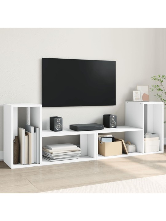 TV skříňky 2 ks bílé 75 x 30 x 50 cm kompozitní dřevo