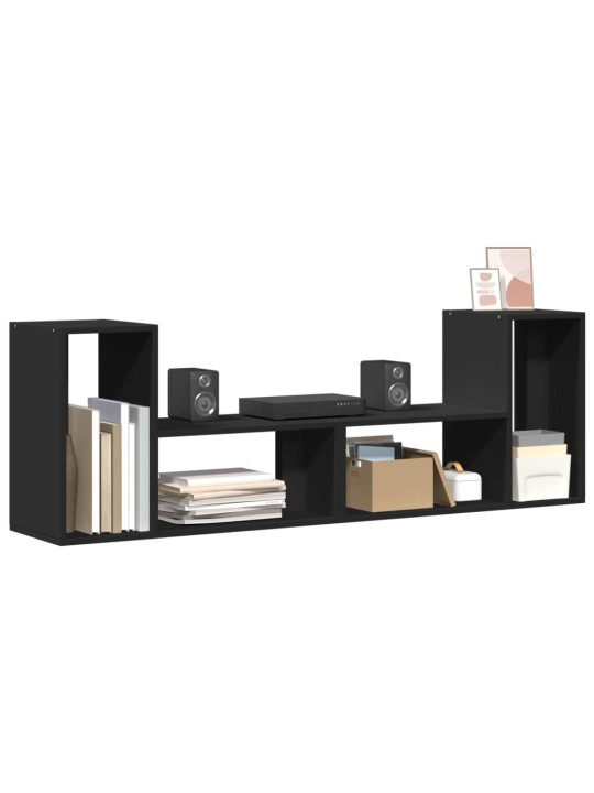 TV skříňky 2 ks černé 75 x 30 x 50 cm kompozitní dřevo