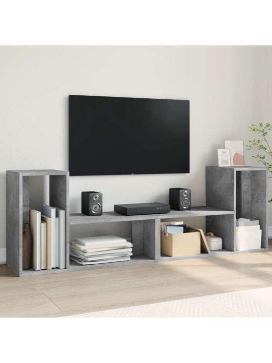 TV skříňky 2 ks betonově šedé 75 x 30 x 50 cm kompozitní dřevo