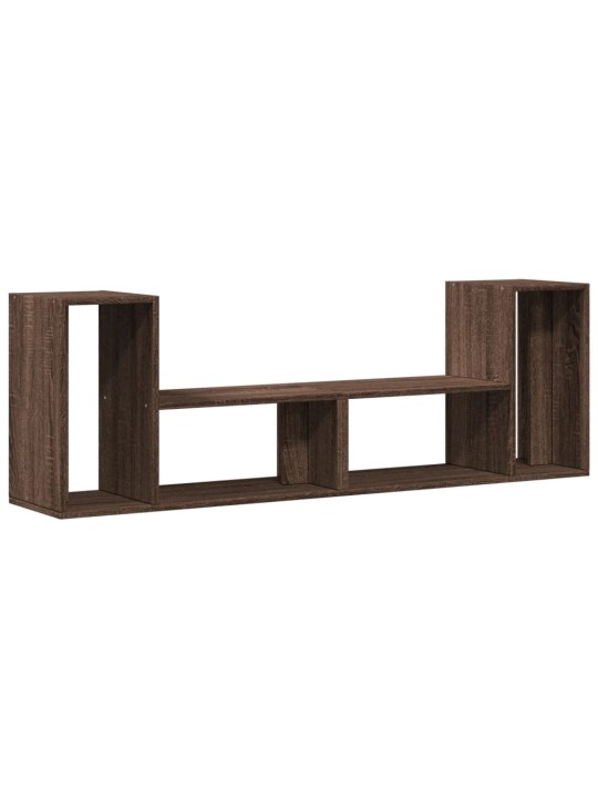 TV skříňky 2 ks hnědý dub 75 x 30 x 50 cm kompozitní dřevo
