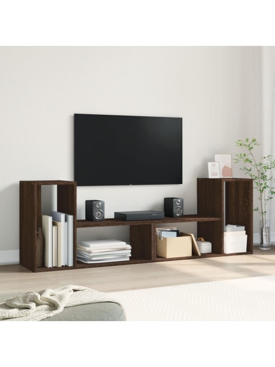 TV skříňky 2 ks hnědý dub 75 x 30 x 50 cm kompozitní dřevo