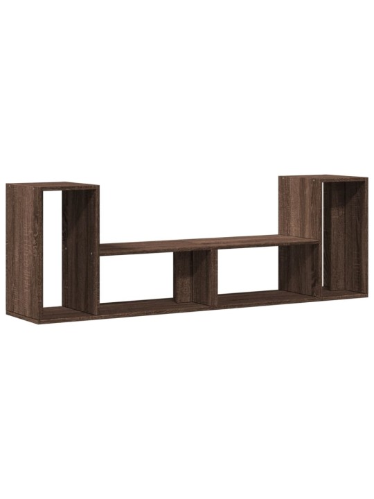 TV skříňky 2 ks hnědý dub 75 x 30 x 50 cm kompozitní dřevo