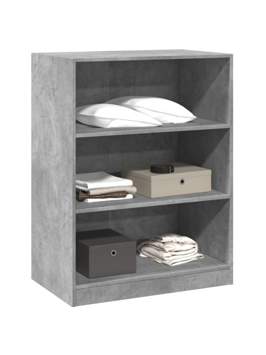 Šatní skříň betonově šedá 77 x 48 x 102 cm kompozitní dřevo