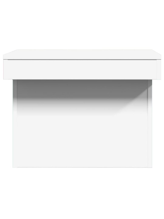 Konferenční stolek bílý 80 x 55 x 40 cm kompozitní dřevo