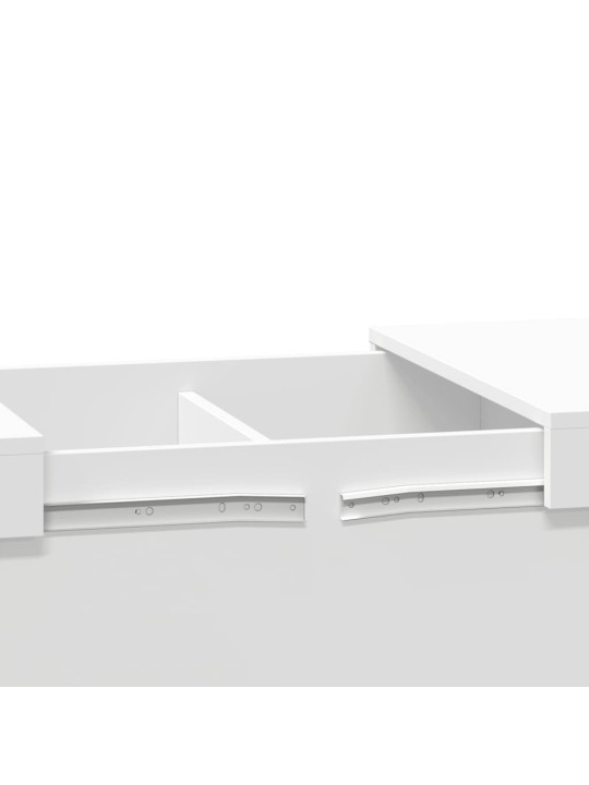 Konferenční stolek bílý 80 x 55 x 40 cm kompozitní dřevo