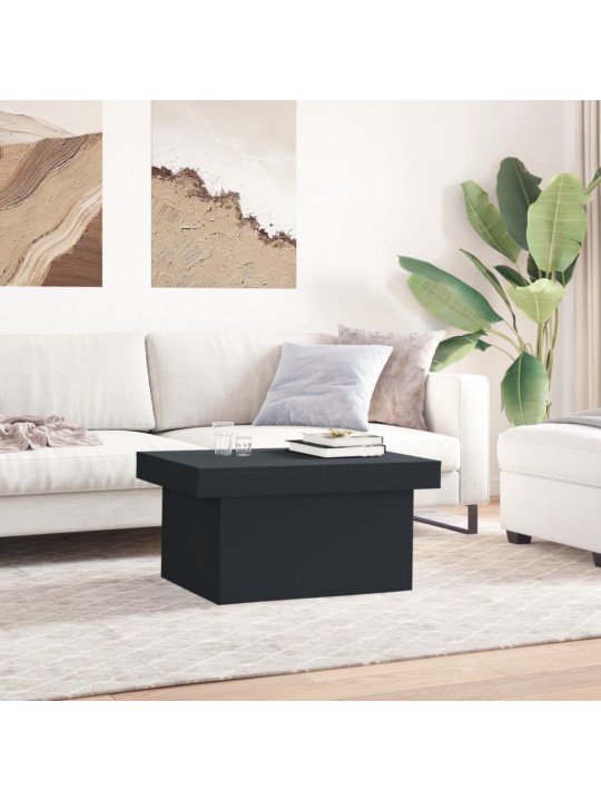Konferenční stolek černý 80 x 55 x 40 cm kompozitní dřevo
