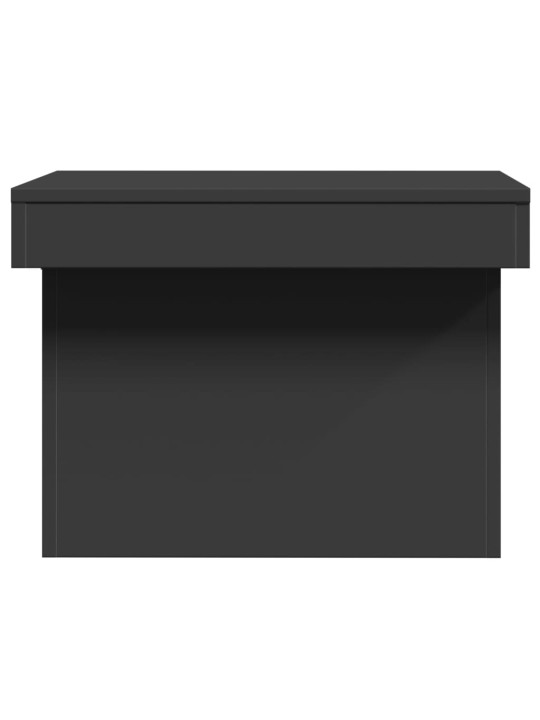 Konferenční stolek černý 80 x 55 x 40 cm kompozitní dřevo