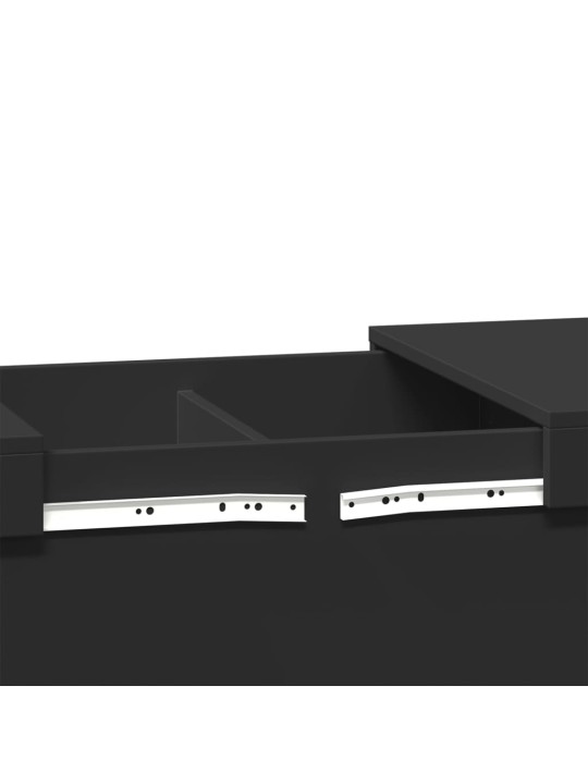 Konferenční stolek černý 80 x 55 x 40 cm kompozitní dřevo
