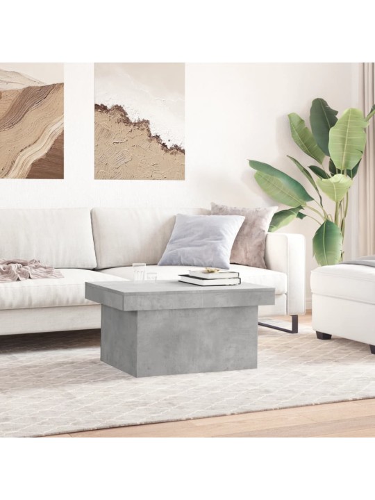 Konferenční stolek betonově šedý 80x55x40 cm kompozitní dřevo