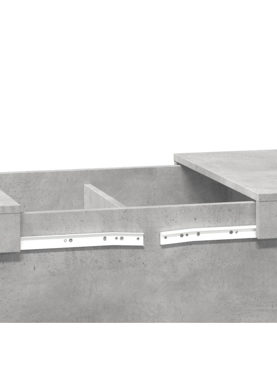 Konferenční stolek betonově šedý 80x55x40 cm kompozitní dřevo
