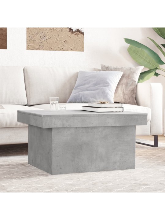 Konferenční stolek betonově šedý 80x55x40 cm kompozitní dřevo
