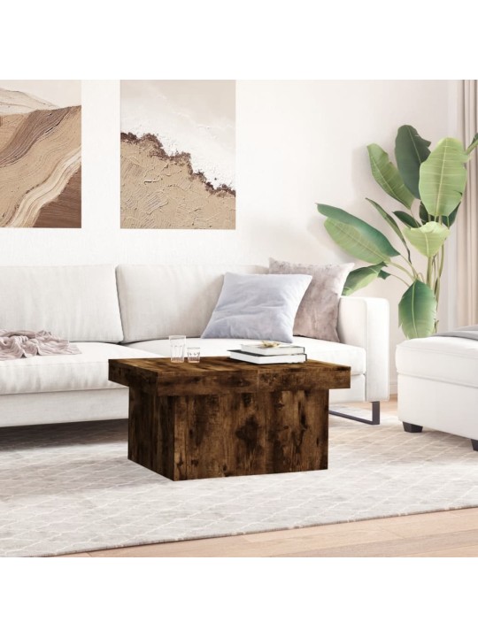 Konferenční stolek kouřový dub 80 x 55 x 40 cm kompozitní dřevo