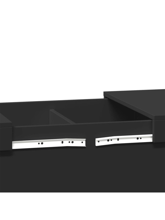 Konferenční stolek černý 100 x 55 x 40 cm kompozitní dřevo
