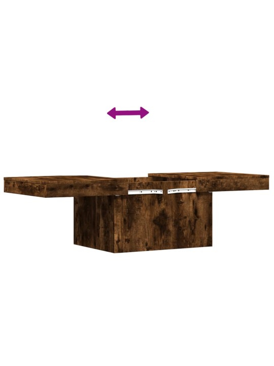 Konferenční stolek kouřový dub 100x55x40 cm kompozitní dřevo