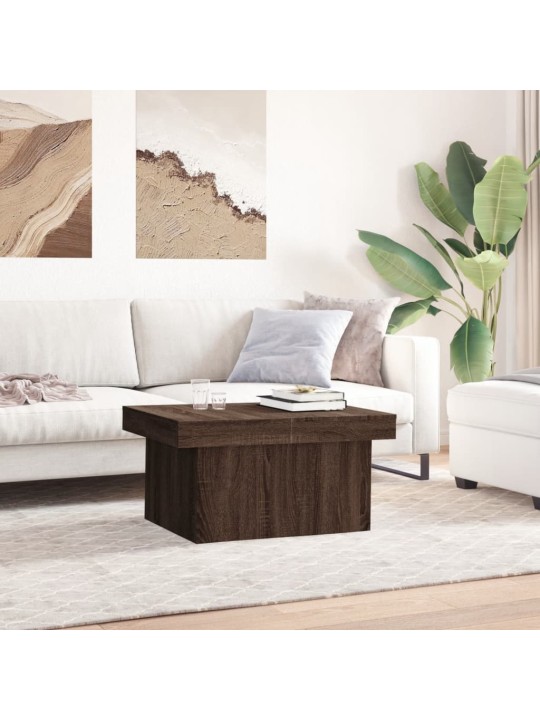 Konferenční stolek hnědý dub 100 x 55 x 40 cm kompozitní dřevo