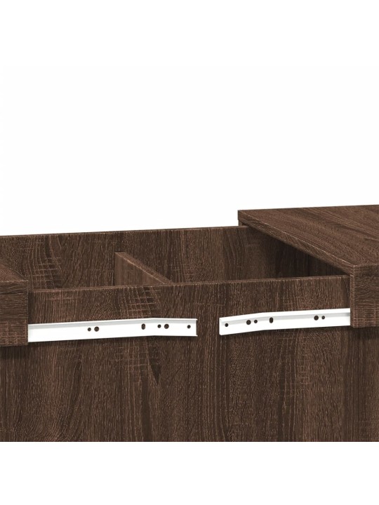 Konferenční stolek hnědý dub 100 x 55 x 40 cm kompozitní dřevo
