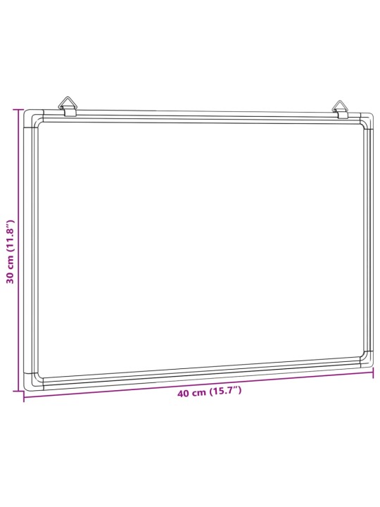 Magnetická tabule 40 x 30 x 1,7 cm hliník