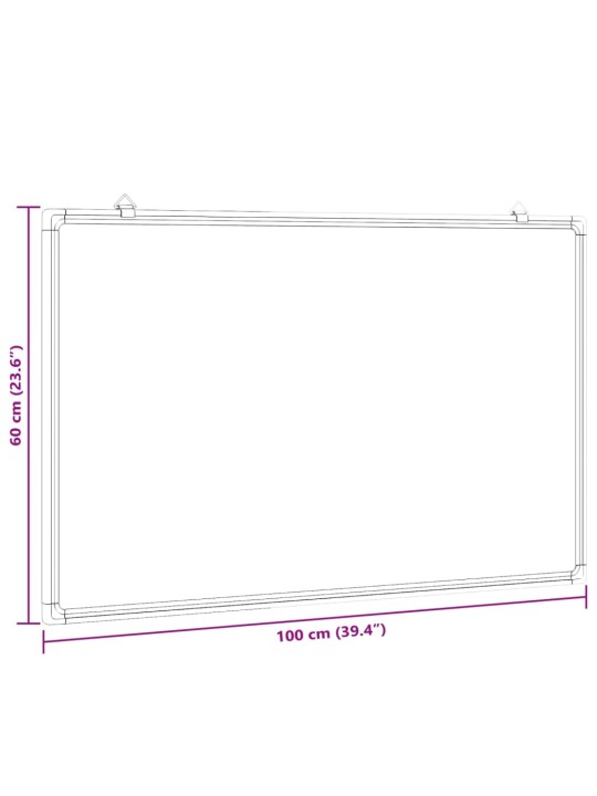 Magnetická tabule 100 x 60 x 1,7 cm hliník