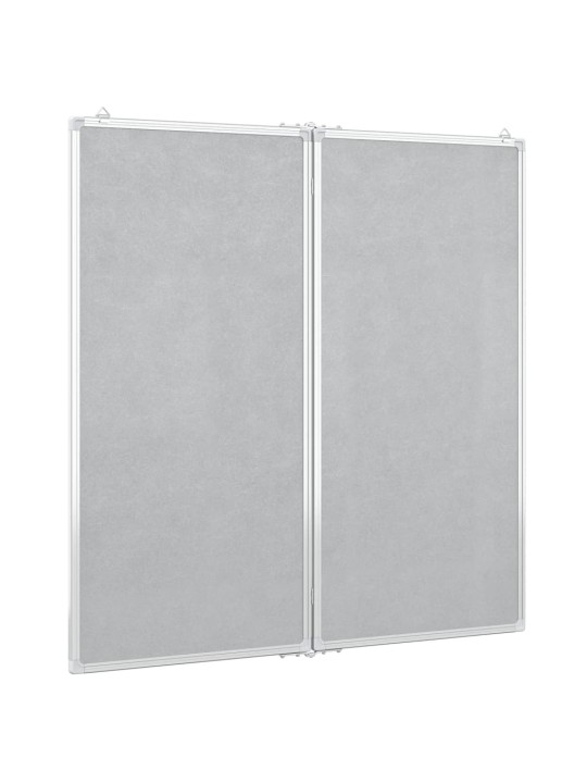 Magnetická tabule rozkládací 80 x 80 x 1,7 cm hliník