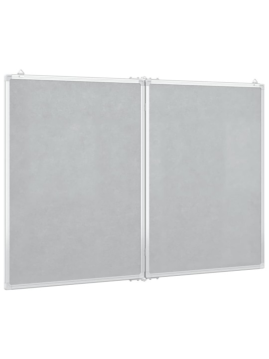 Magnetická tabule rozkládací 100 x 80 x 1,7 cm hliník