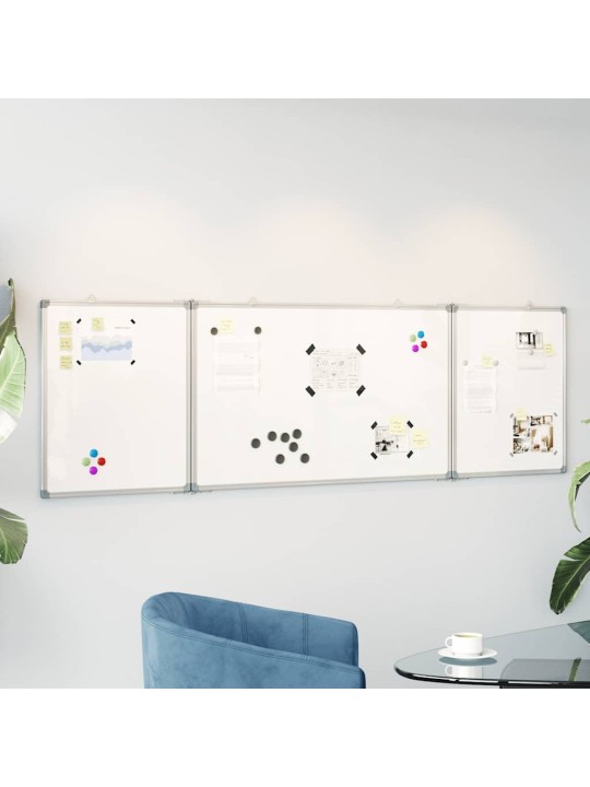 Magnetická tabule rozkládací 160 x 60 x 1,7 cm hliník