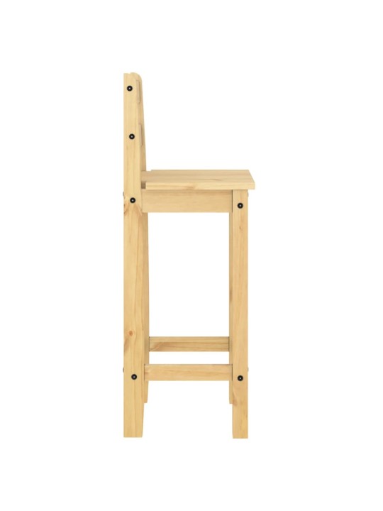 Barové židle 2 ks masivní borové dřevo