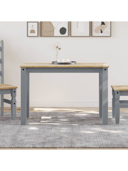 Jídelní stůl Panama šedý 117 x 60 x 75 cm masivní borové dřevo