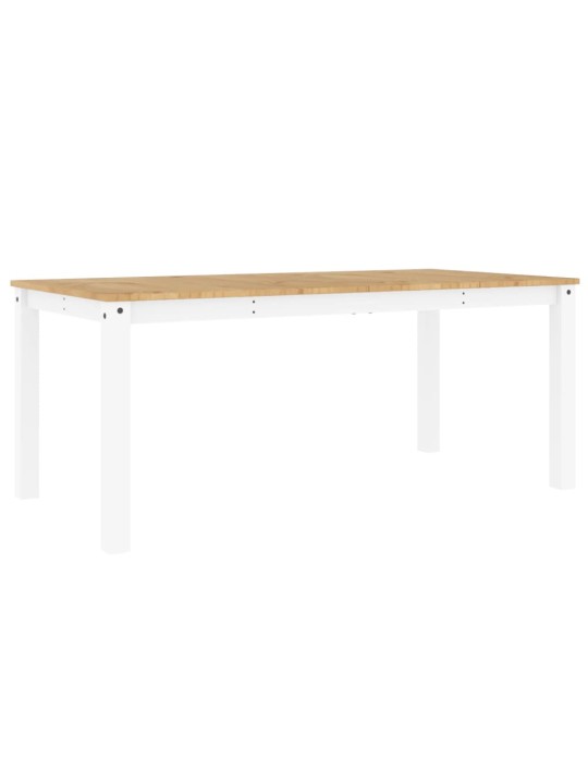 Jídelní stůl Panama bílý 180 x 90 x 75 cm masivní borové dřevo