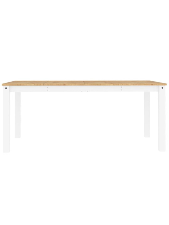 Jídelní stůl Panama bílý 180 x 90 x 75 cm masivní borové dřevo