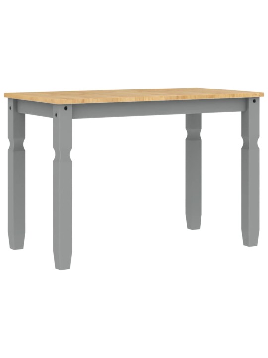 Jídelní stůl Corona šedý 112 x 60 x 75 cm masivní borové dřevo