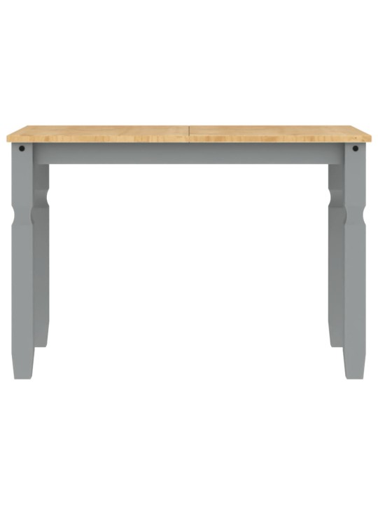 Jídelní stůl Corona šedý 112 x 60 x 75 cm masivní borové dřevo