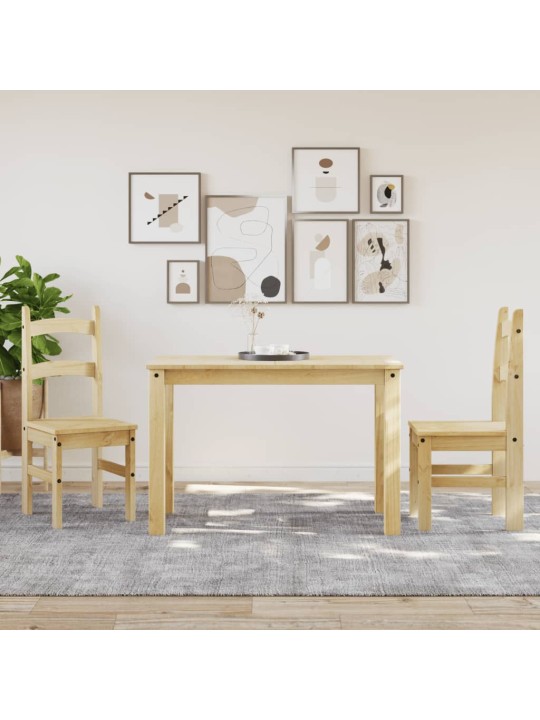 Jídelní židle 2 ks 40 x 46 x 99 cm masivní borové dřevo
