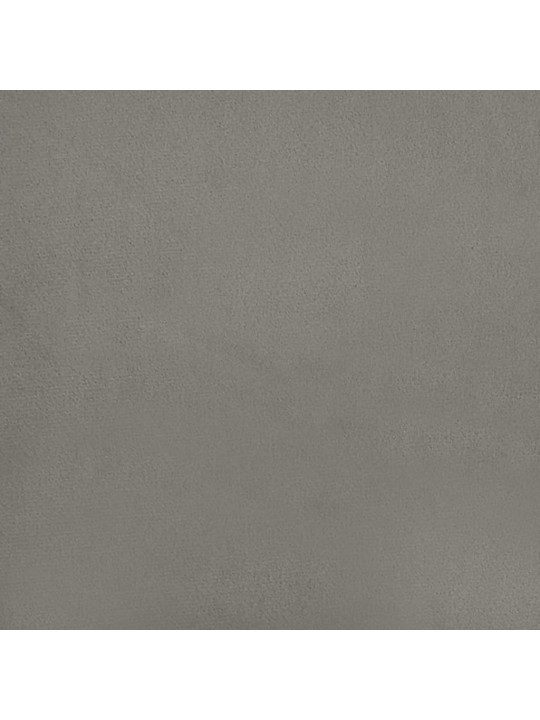 Taštičková matrace světle šedá 120x190x20 cm samet