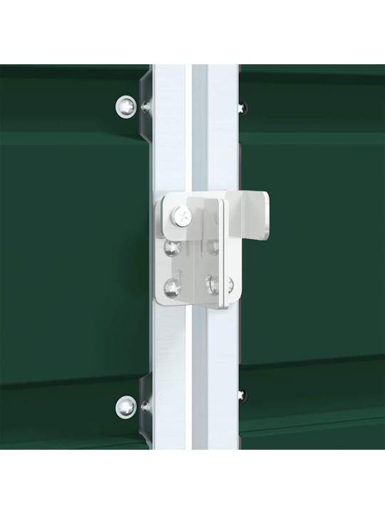 Box na 1 popelnici zelený 72 x 81 x 115 cm ocel