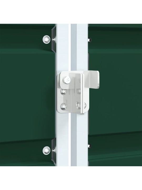 Box na 2 popelnice zelený 144 x 81 x 113 cm ocel