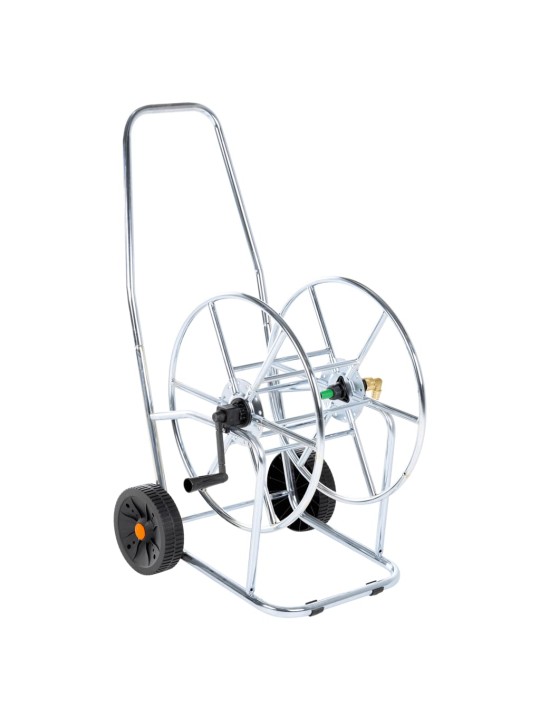 Vozík s hadicovým navijákem pro 80 m 3/4" hadice ocel